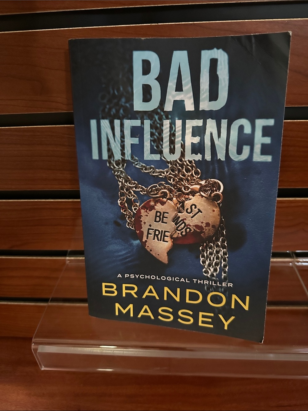 "Bad Influence" - Black/Blue Paperback Thriller